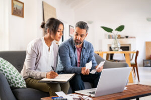 Couple looking at taxes and annuities